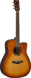 Chitarra acustica cutaway sunburst con tecnologia TransAcoustic, Bluetooth e looper per effetti sonori immersivi