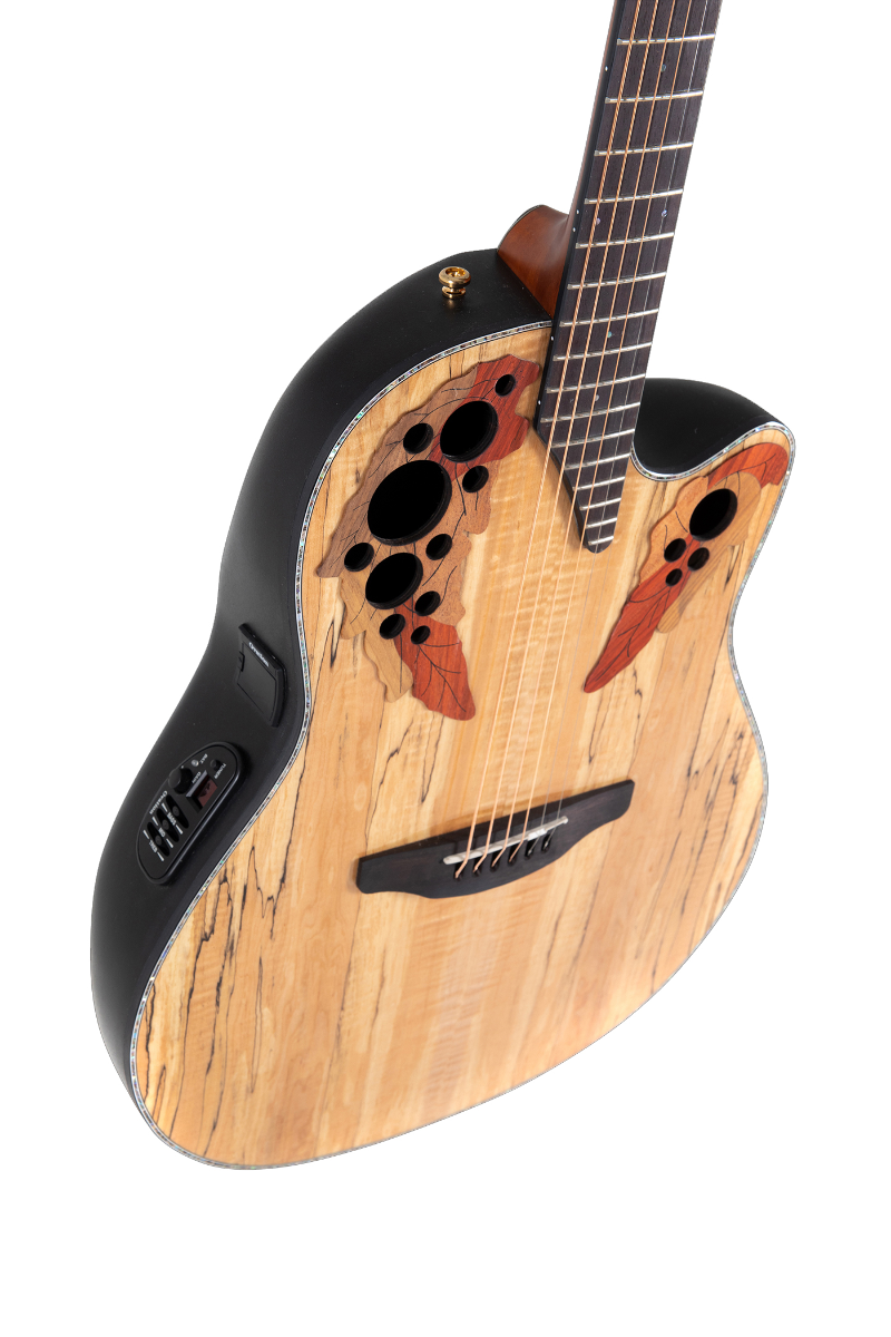 OVATION CE44P-FKOA Celebrity Elite Exotic Chitarra Acustica Elettrificata front fronte