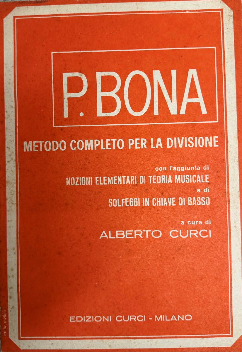 P. Bona metodo completo per la divisione