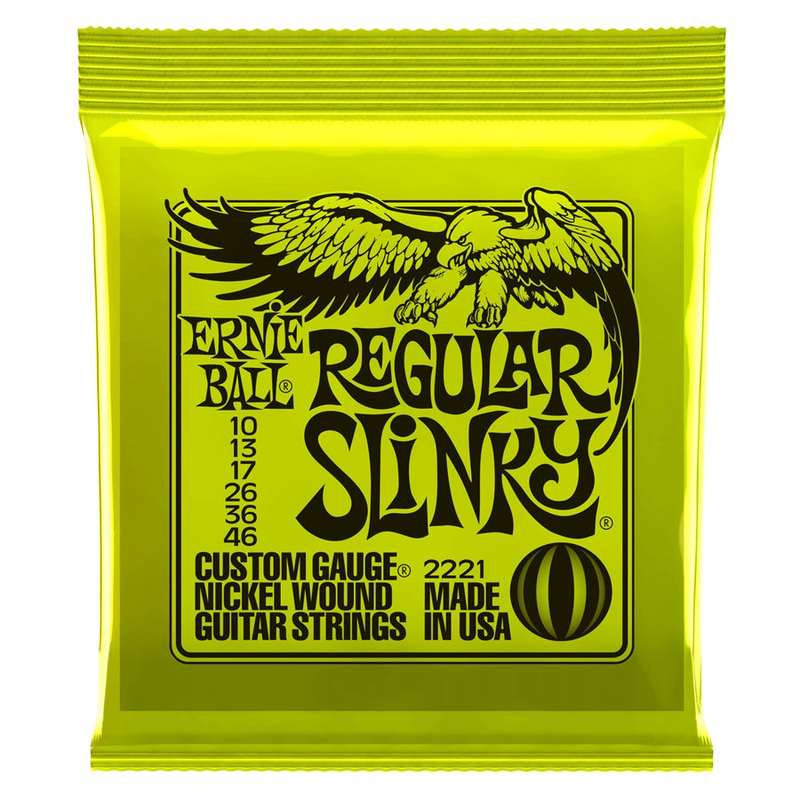 Ernie Ball 2221 Regular Slinky Muta di corde per chitarra elettrica 010-046