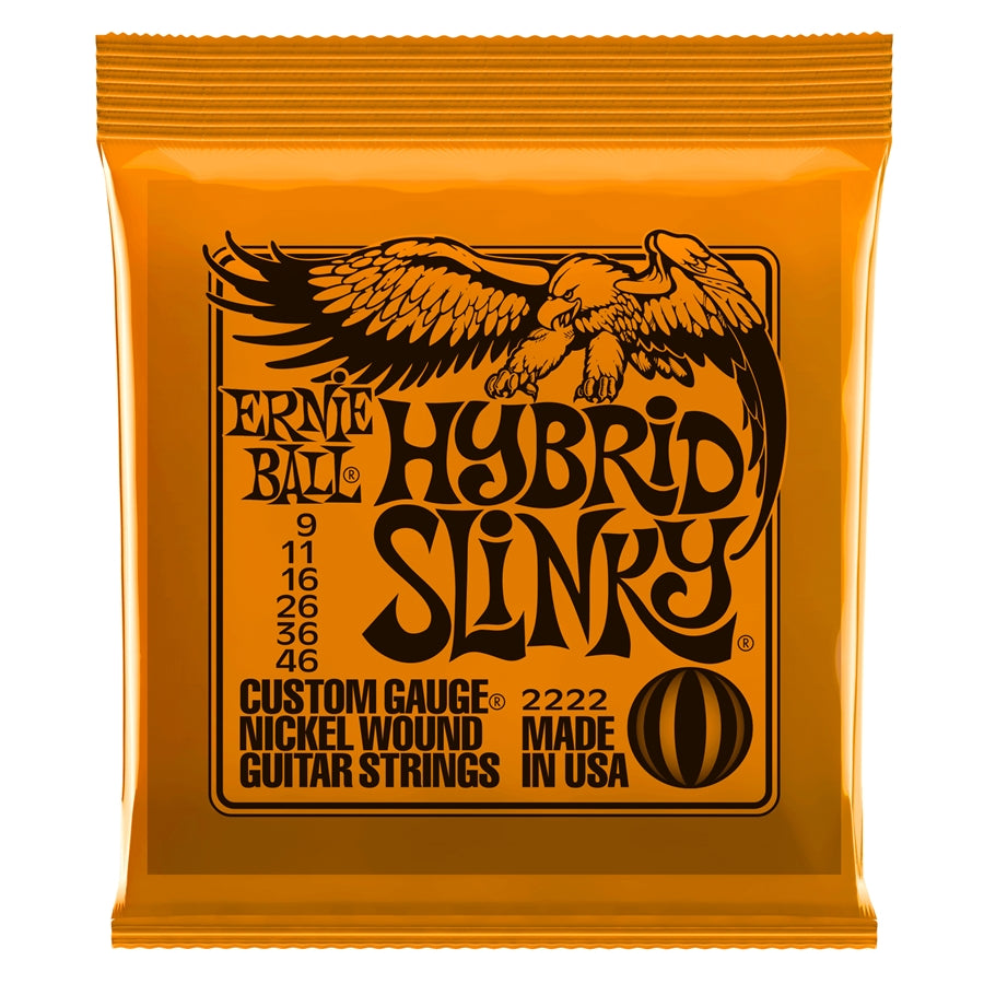 Ernie Ball 2222 Hybrid Slinky Muta di corde per chitarra elettrica 009-046