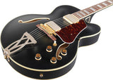 Ibanez Artcore AF75G BKF Black Flat Chitarra semiacustica nera