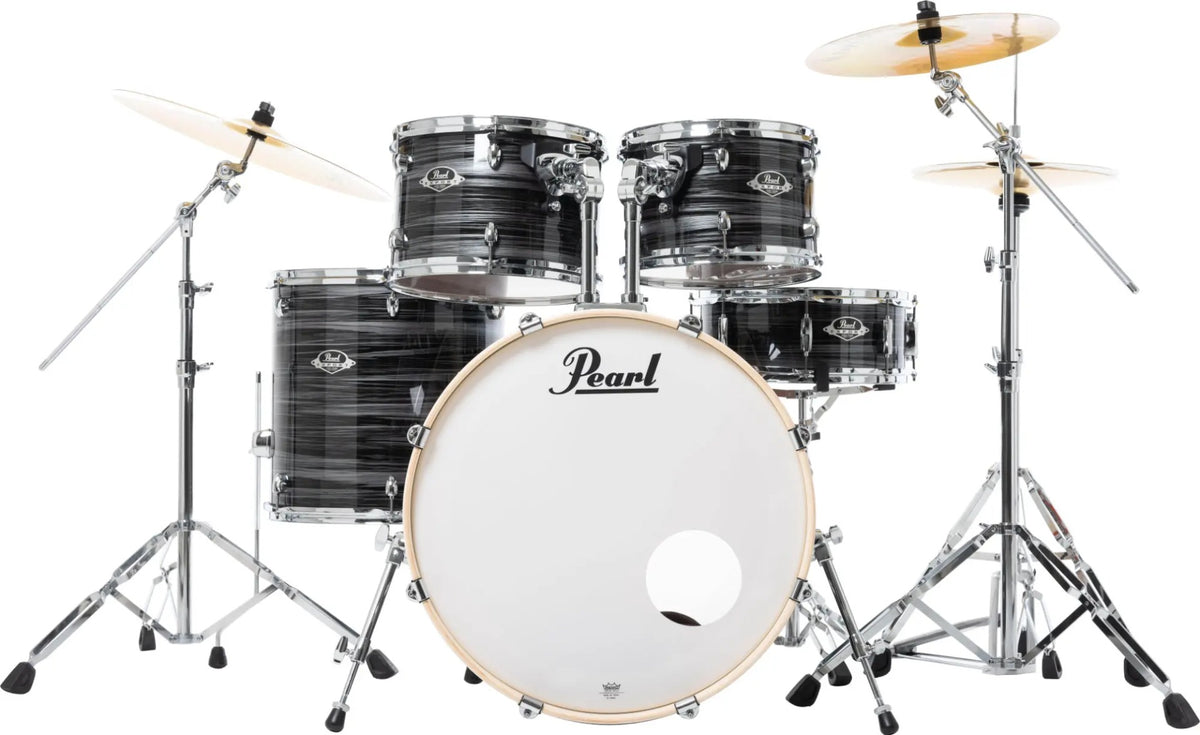 Pearl Export  EXX725SBR/C778 Graphite Silver Twist Batteria acustica con 3 Piatti Sabian SBR