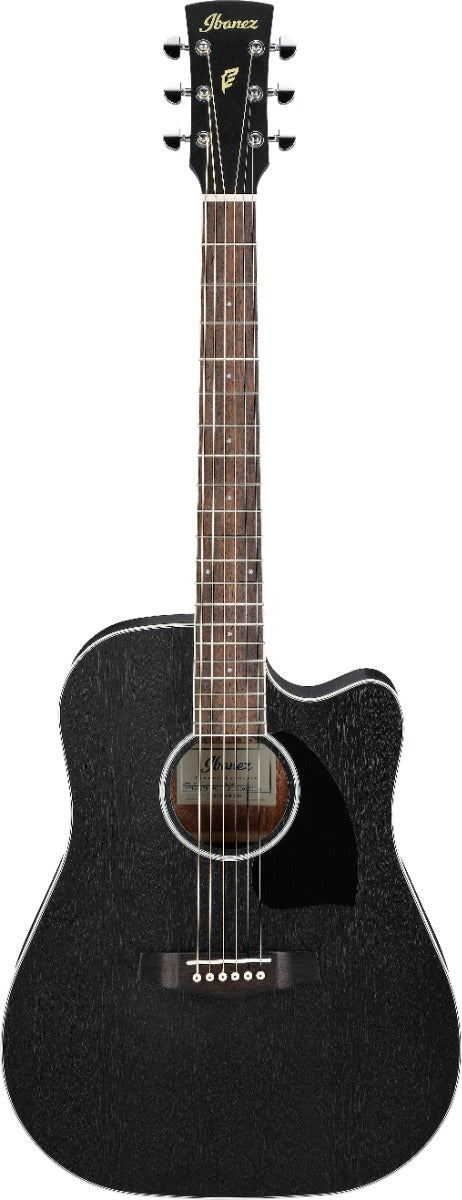 Ibanez PF16MWCE WK Weathered Black Open Pore Chitarra Acustica Elettrificata