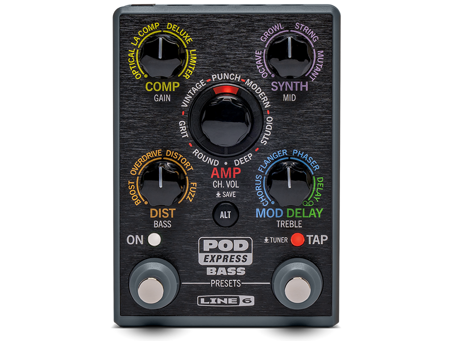 Line6 Pod Express Bass Pedale Multieffetto per Basso