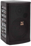 Sistema audio portatile FREEPASS6 con diffusore, amplificatore da 75 W e mixer a 5 canali, ideale per eventi dal vivo