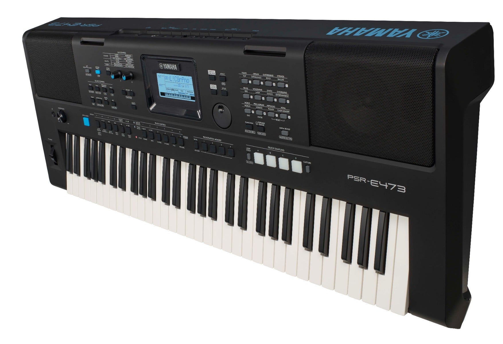 Yamaha PSR-E473, tastiera con 61 tasti, 820 voci strumentali e opzioni di controllo per performance musicali uniche