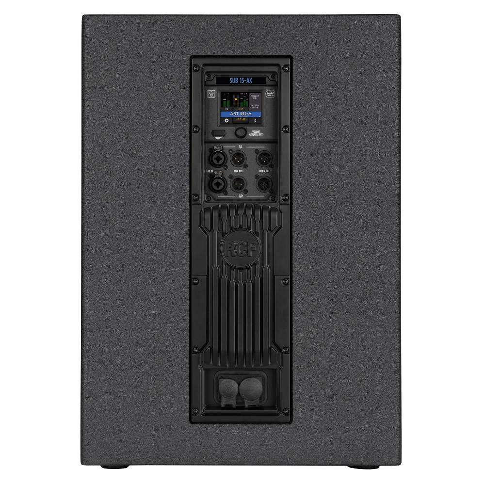 Subwoofer attivo 15” da 2200 watt, con cabinet in legno e controllo remoto, ideale per applicazioni live e DJ