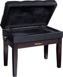 Roland RPB-500RW Rosewood Panca per pianoforte regolabile con scomparto per spartiti palissandro