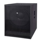 Subwoofer Proel S18A, woofer 18", potenza 600W, risposta 36Hz-140Hz, SPL 131dB, cabinet in multistrato, finitura nera