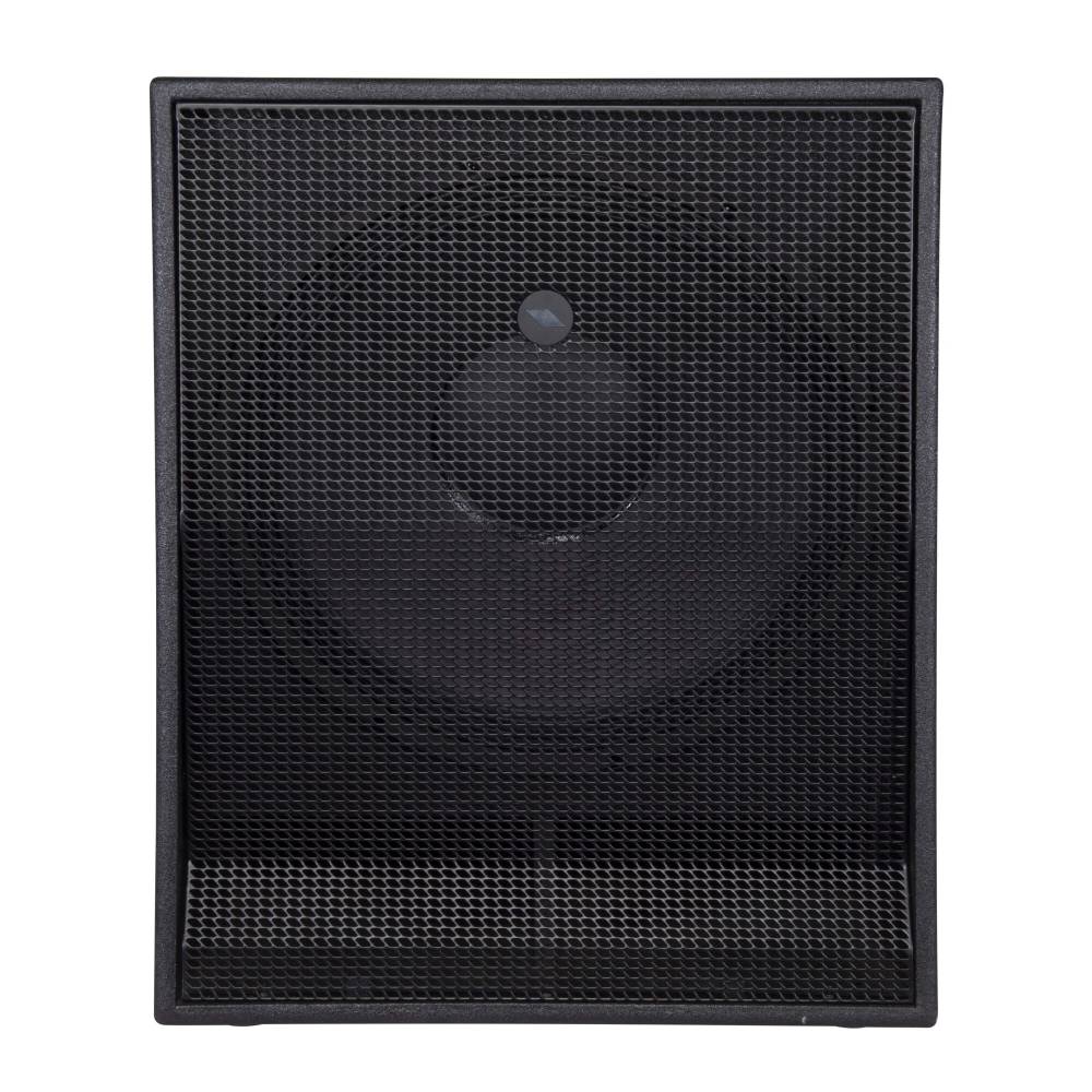 Subwoofer Proel S18A, sistema ibrido, woofer 18", 600W, frequenza 36Hz-140Hz, griglia metallica, maniglie laterali