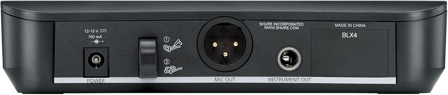 RADIOMICROFONO Shure BLX14E/P31: sistema wireless con bodypack, ricevitore e microfono, per performance senza fili