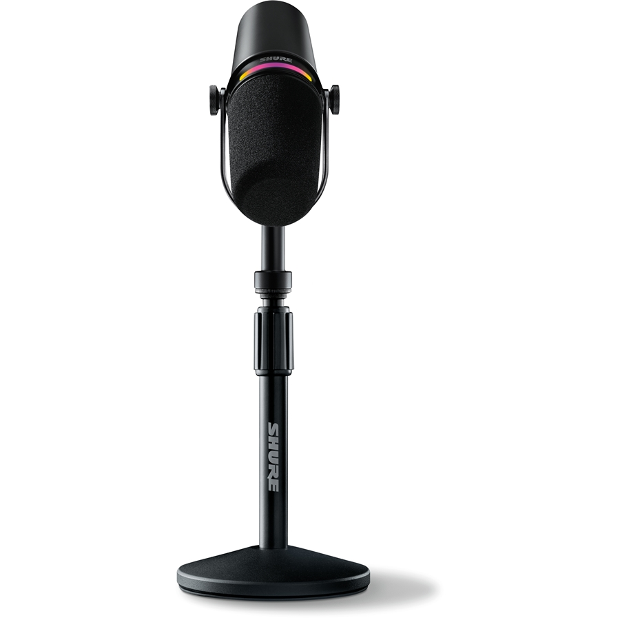 Shure MV7+ Podcast Kit: microfono cardioide nero, supporto Gator e cavo USB-C da 3 metri, progettato per registrazioni professionali