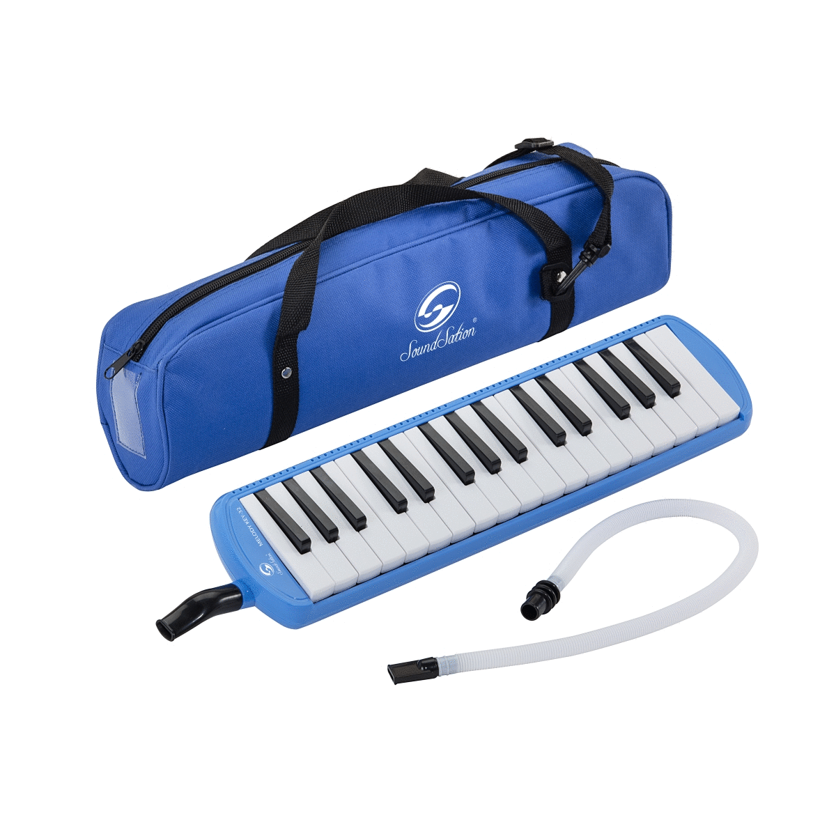 Soundsation Melody Key 32-BL Melodica Soundsation 32 tasti, estensione Fa3-Do6, borsa imbottita con tracolla, colore celeste, peso 543g