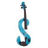 Violino elettrico STAGG EVN 4/4 MBK blu metallizzato, corpo in acero massello, tastiera in ebano, accessori inclusi