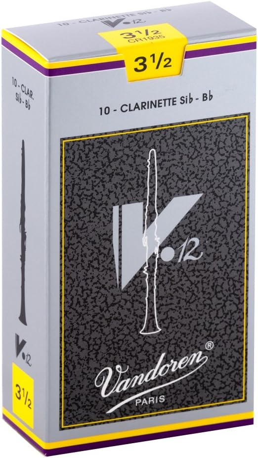 Ance clarinetto Sib 3 1/2, confezione da 10, con suono profondo e longevità grazie a punta e tallone più spessi