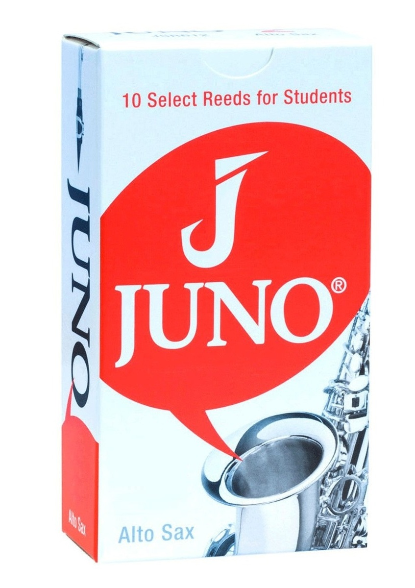 Confezione da 10 ance Juno per sax alto, misura 2, reattive e sigillate per preservare la freschezza e la qualità