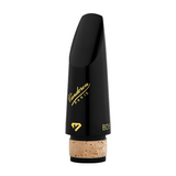 Bocchino per clarinetto Sib Vandoren Black Diamond BD5, realizzato in ebanite nera, con apertura media per suono compatto