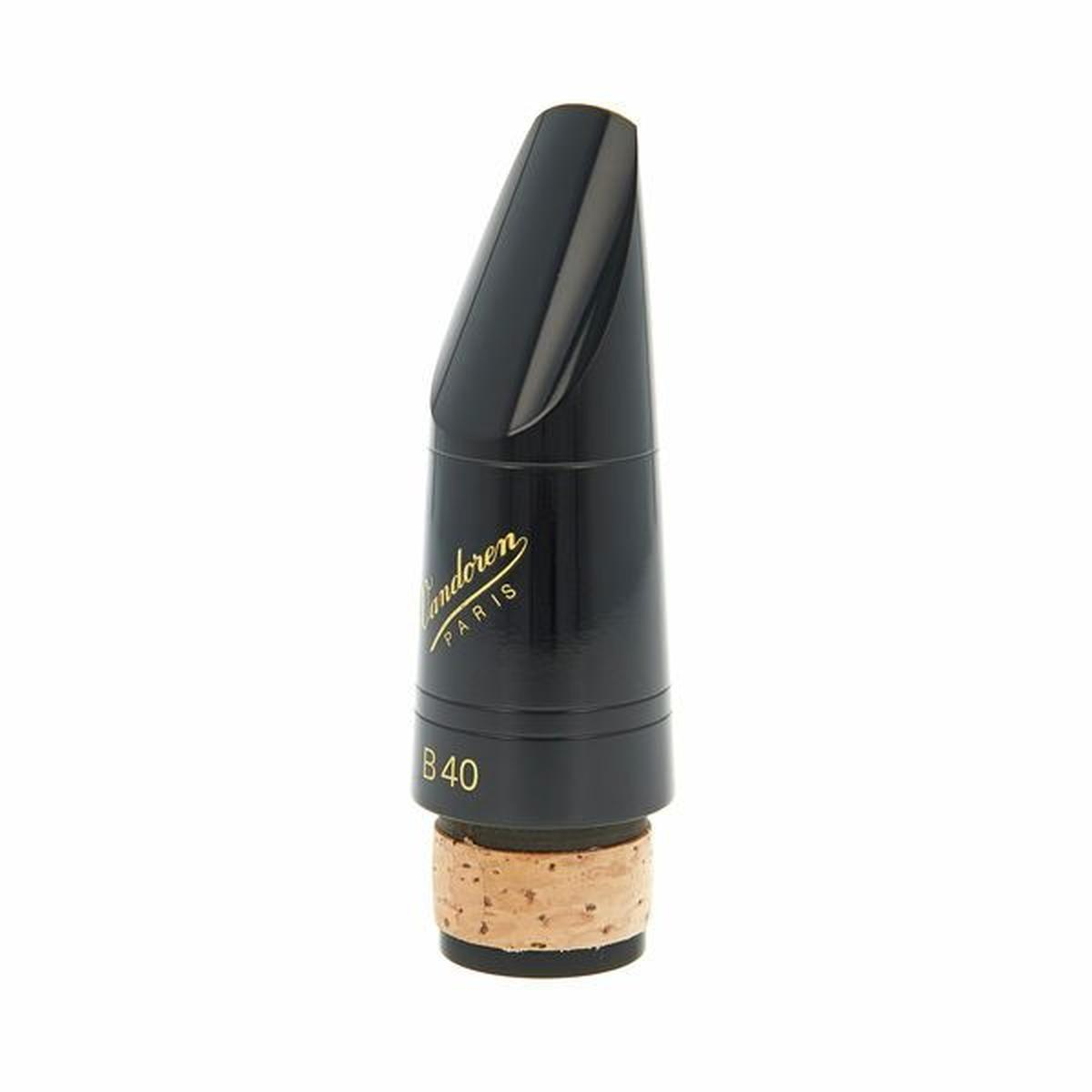 Bocchino Vandoren B45 per clarinetto Sib, apertura intermedia, lunghezza medio-lunga, realizzato in gomma dura