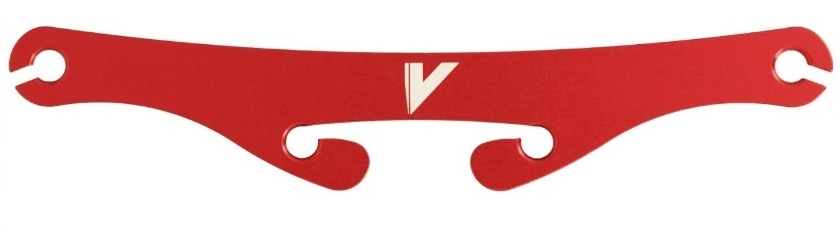 Distanziatore collarino sax e clarinetto Vandoren VSBB rosso in metallo, migliora il comfort e la respirazione durante l'uso