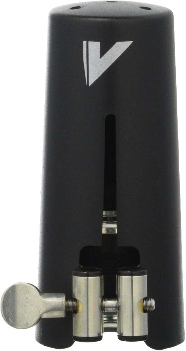 Legatura Vandoren LC51PP per clarinetto Sib, struttura leggera, serraggio efficiente, finitura peltro e cap in plastica