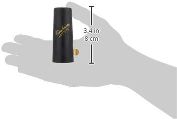 Legatura Vandoren M|O LC57DP per sax alto, leggera e dorata, con cap in plastica e serraggio invertito per contatto minimo compatto