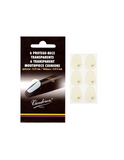 Confezione di 6 pastiglie Vandoren VMC6+, spessore 0,35 mm, trasparenti, per proteggere il bocchino da segni di denti