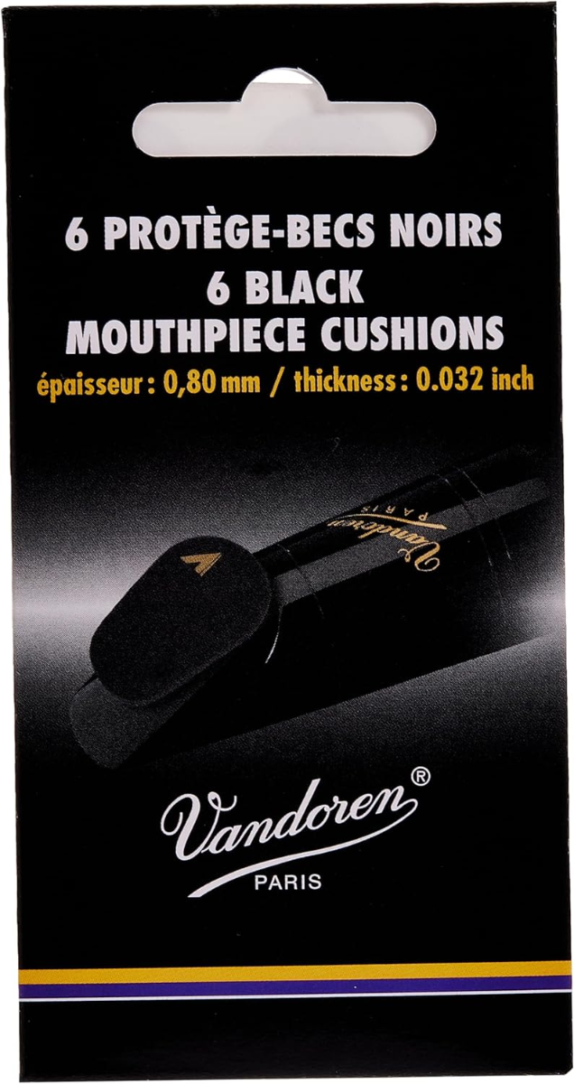 Pastiglie proteggi bocchino dello spessore di 0,80 mm - neri salvabocchino VMCX6+ 6 pezzi colore nero 0,8 millimetri