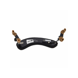 Spalliera per violino Wolf, regolabile in altezza e larghezza, adatta per strumenti 3/4 e 4/4, colore nero, con gambe pieghevoli