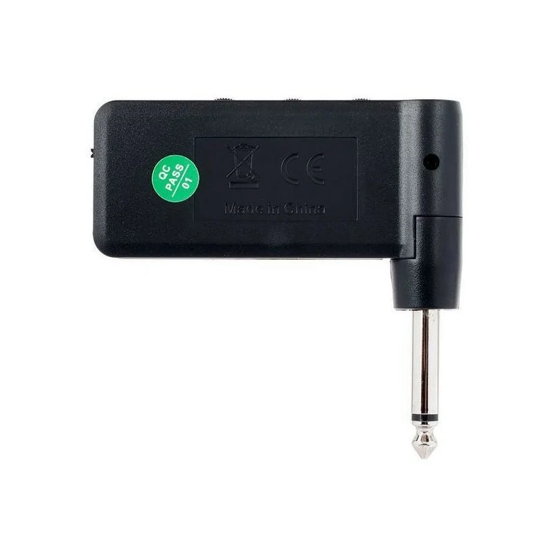 Mini amplificatore per cuffie in metallo, con controlli di gain, tone e volume, per suonare in silenzio con chitarra e lettore, retro