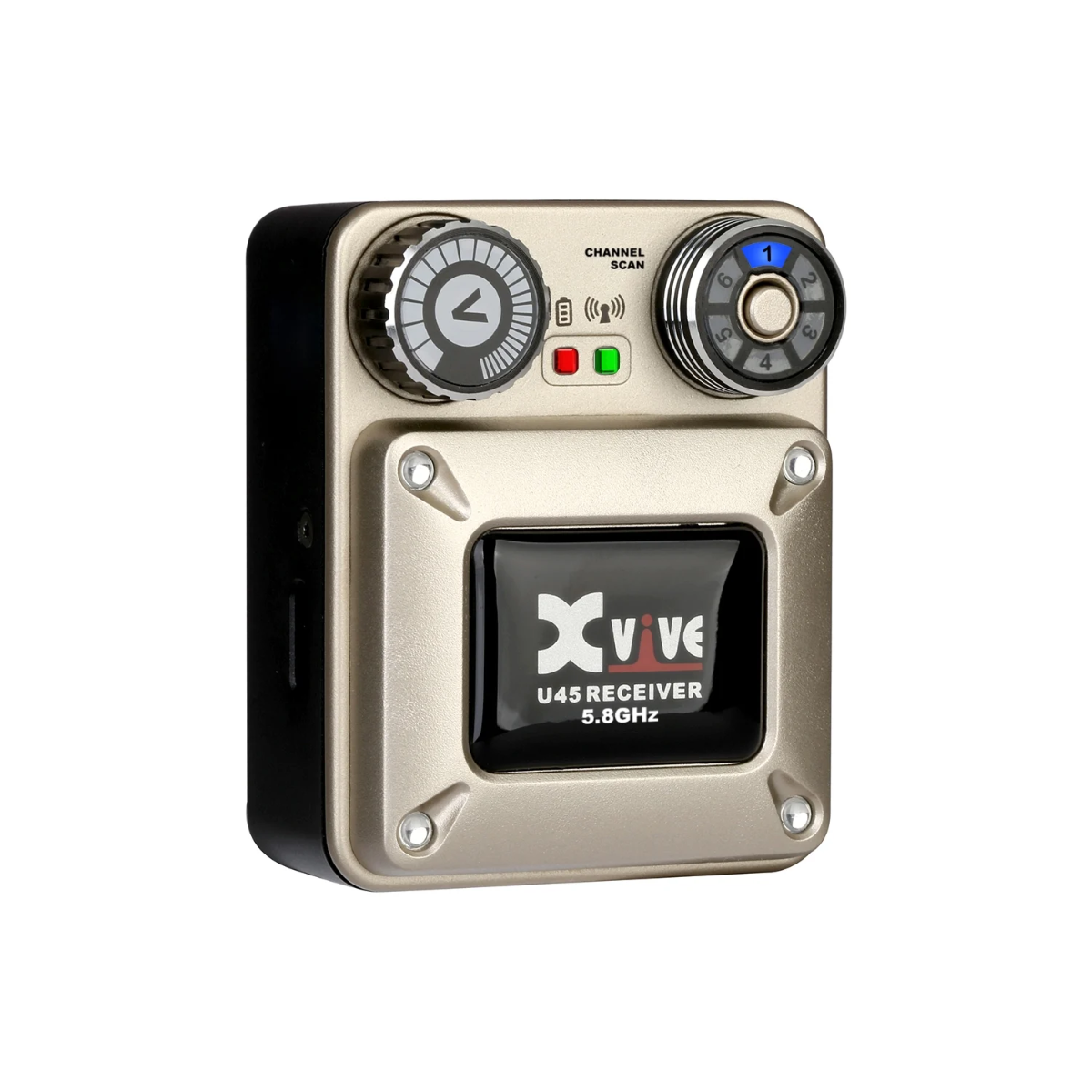 XVIVE U45 In-Ear Monitor Wireless System 5.8 GHz channel scan receiver ricevitore