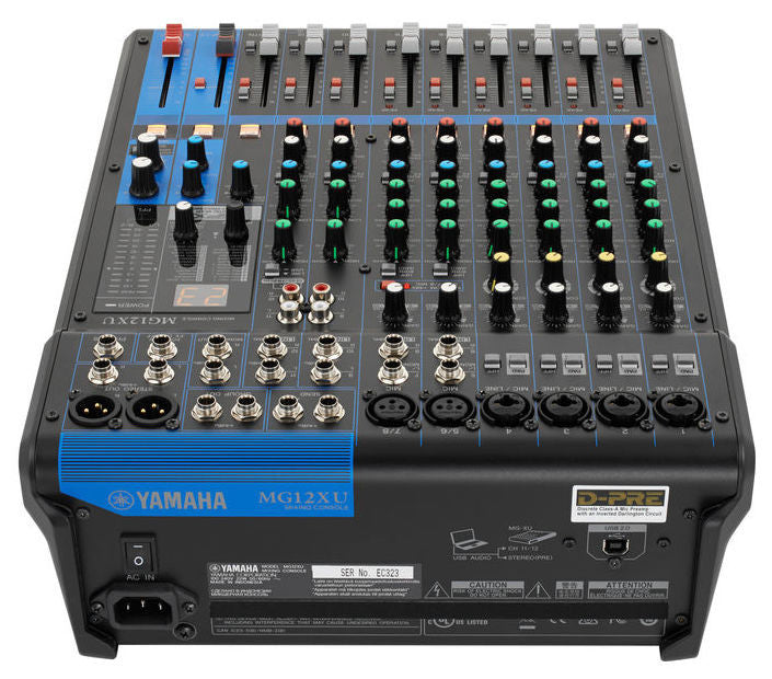 YAMAHA MG12XU mixer 12 canali con effetti