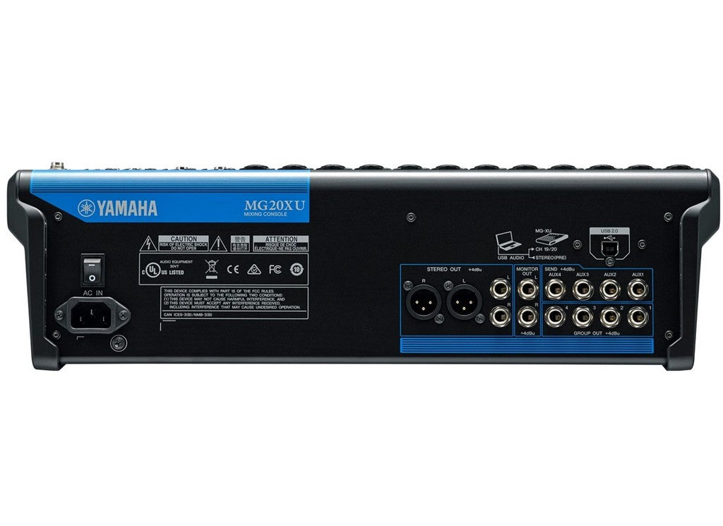 YAMAHA MG20XU CONNESSIONI