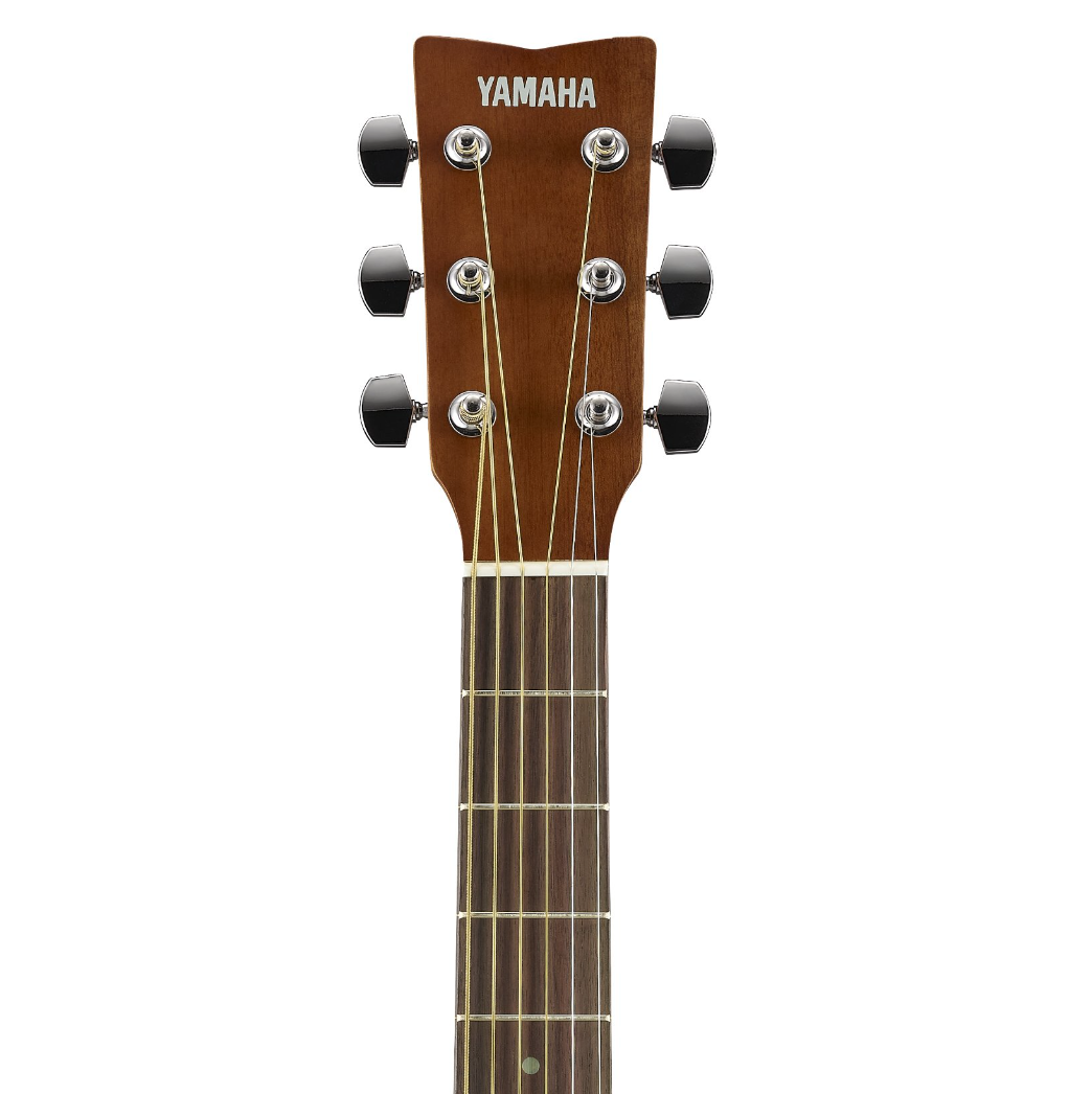 Paletta Yamaha F400 Smoky Black, chitarra acustica dal design moderno, suono risonante, comoda per mani piccole, costruzione durevole