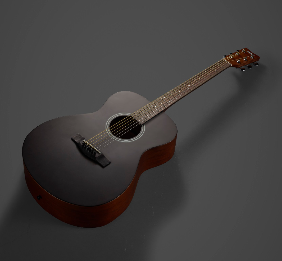 Chitarra acustica Yamaha F400 Smoky Black, finitura opaca, corpo Western, suono ricco, perfetta per accompagnamenti dal vivo