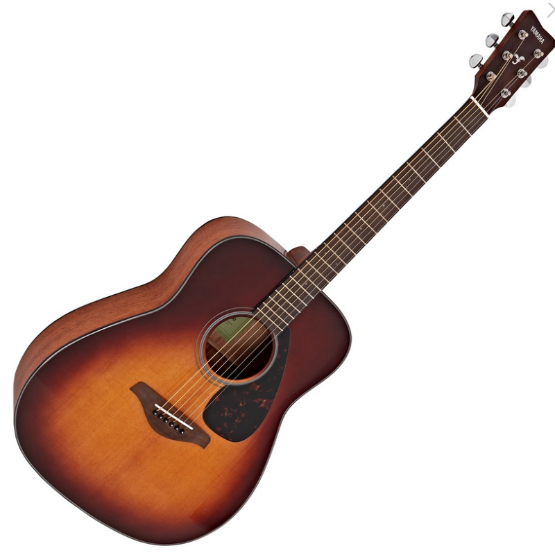 Chitarra YAMAHA FG800 BS II con top in abete massello, fondo in okume e finitura sunburst