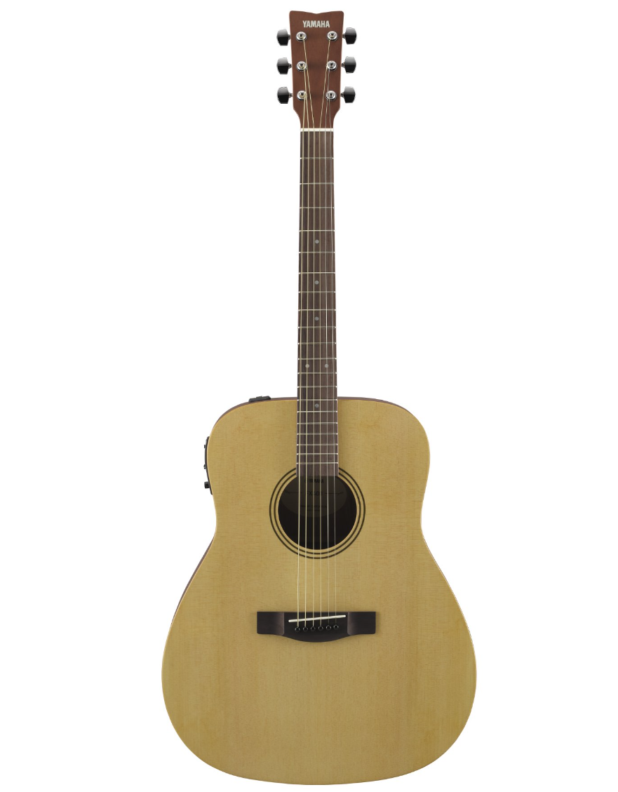 Chitarra elettroacustica Yamaha FX400, corpo dreadnought, finitura opaca, preamplificatore attivo e accordatore integrato