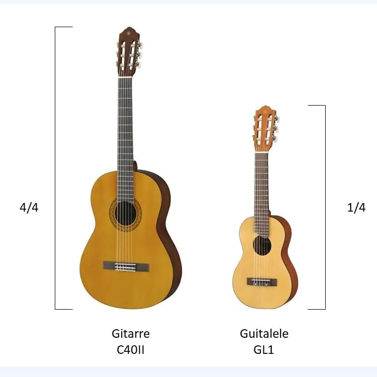 Yamaha GL1 Natural: chitarra con top in abete rosso, fondo in meranti, tastiera in sonokeling, borsa da concerto inclusa