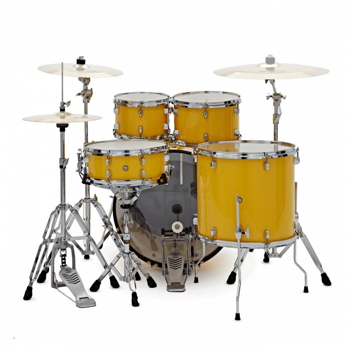 YAMAHA Rydeen Standard 22" Mellow Yellow con Set piatti Paiste 101 retro