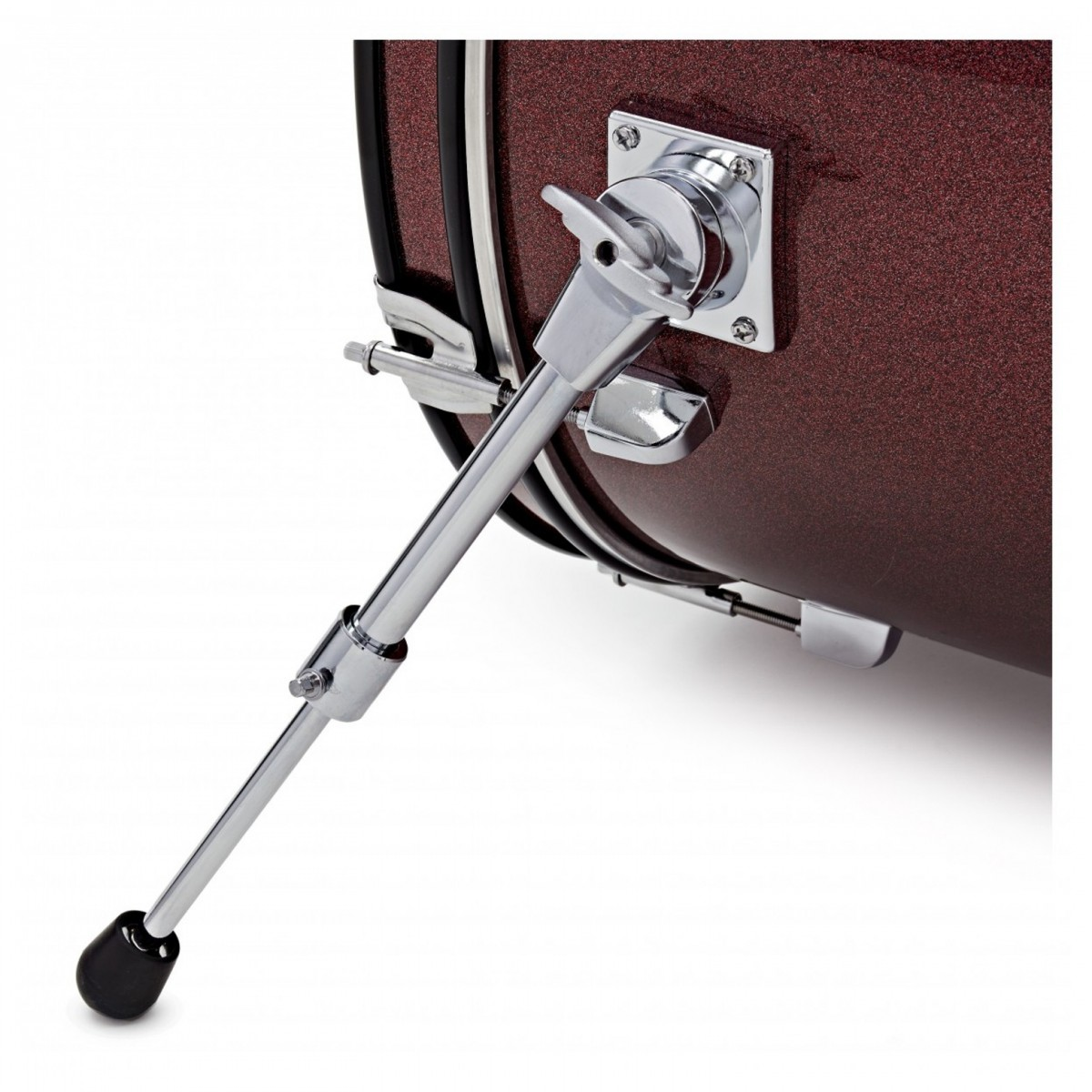 Batteria acustica Yamaha Rydeen Studio 20" in finitura Burgundy Glitter, con fusti in poplar e piatti Paiste 101 inclusi