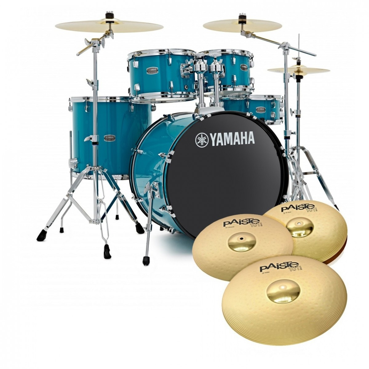 YAMAHA Rydeen Studio 20" Sky Blue con Set piatti Paiste 101