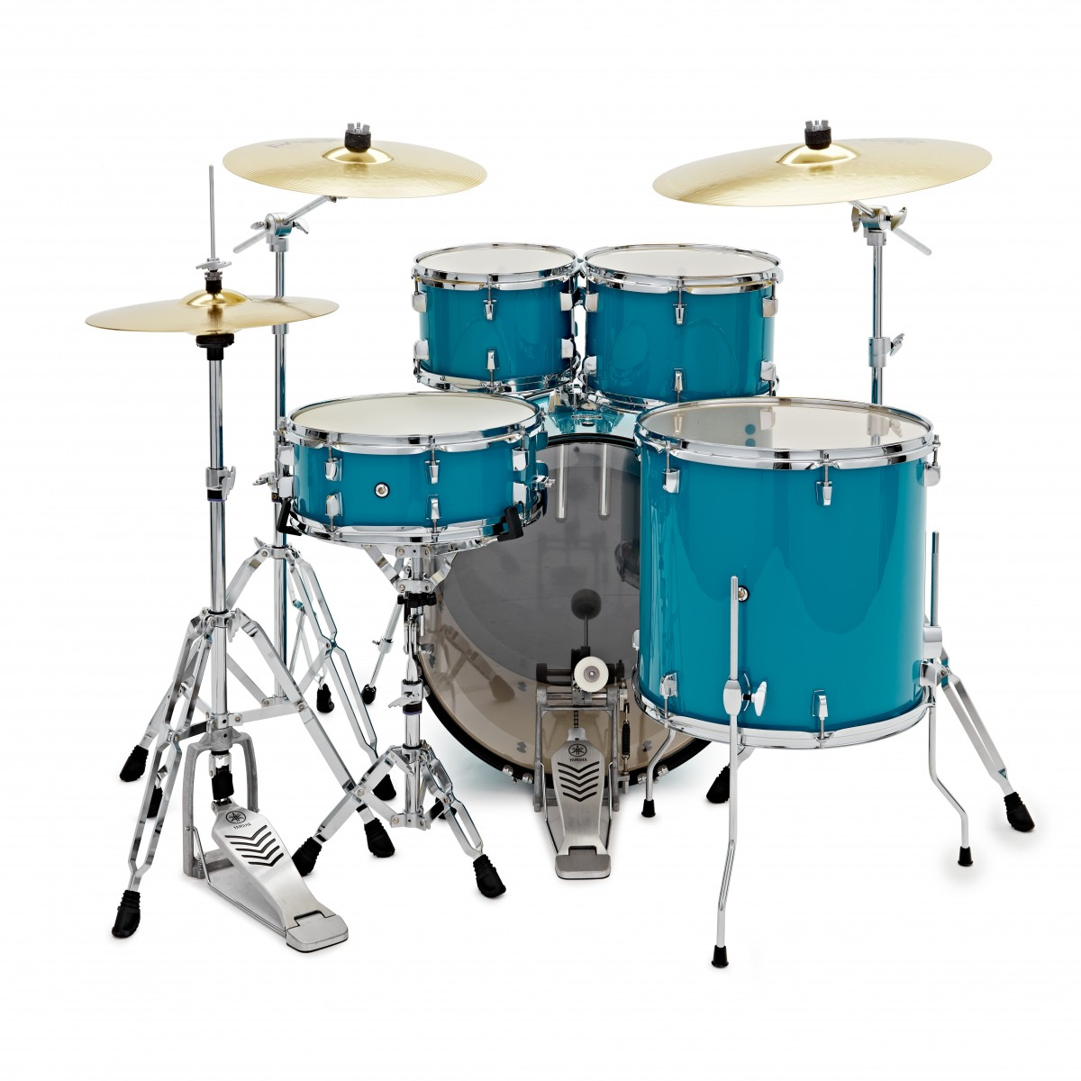 YAMAHA Rydeen Studio 20" Sky Blue con Set piatti Paiste 101 retro