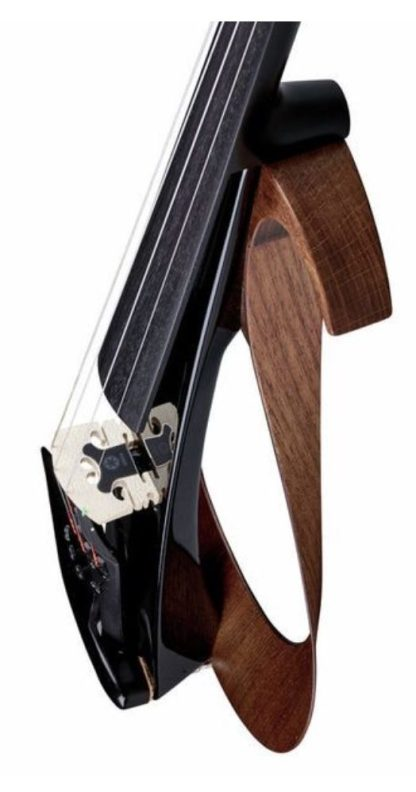 YAMAHA YEV104 Black Violino Elettrico vista angolata